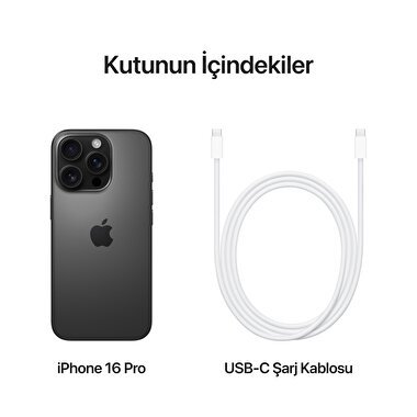 Apple iPhone 16 Pro 512GB Siyah Titanyum  MYNM3TU/A