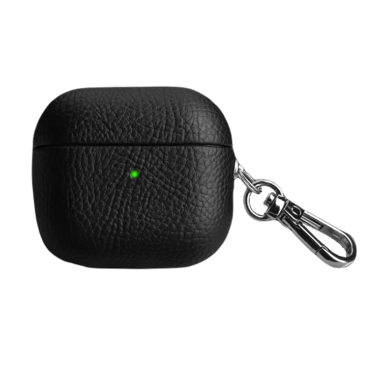 Piili Airpods 3. Nesil Deri Kılıf - Siyah 6944629158657