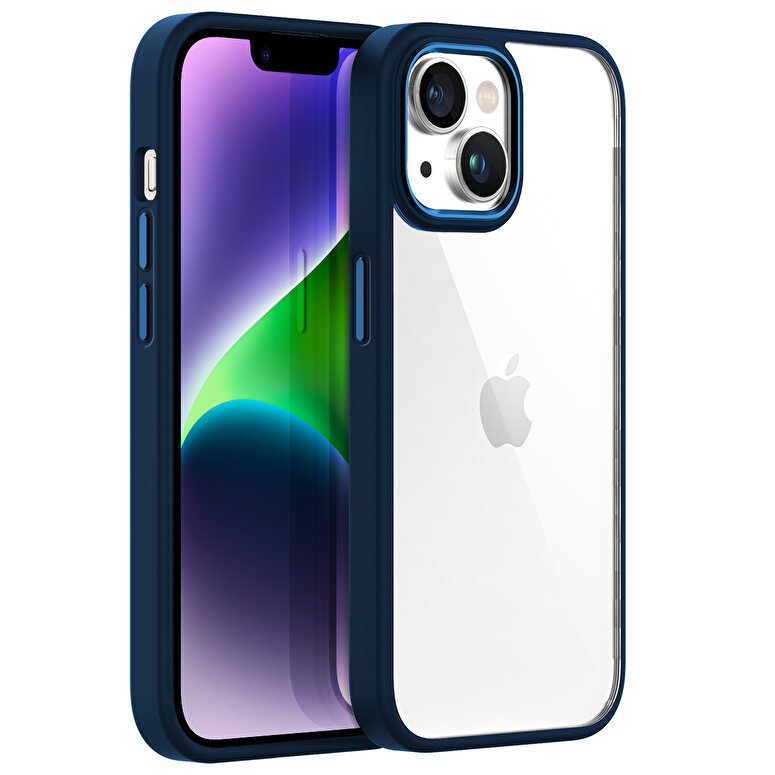 Buff iPhone 14 Plus Hybrid Corner Kılıf - Mavi 8683548212474