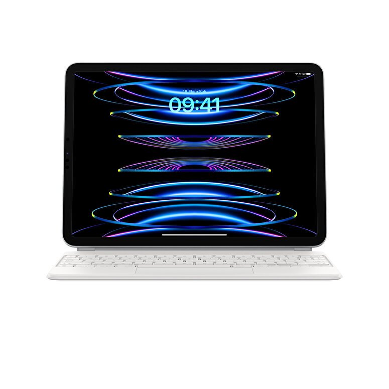 Apple 11 inç iPad Pro (4. nesil) ve iPad Air (5. nesil) için Magic Keyboard - Türkçe Q Klavye - Beyaz MJQJ3TQ/A