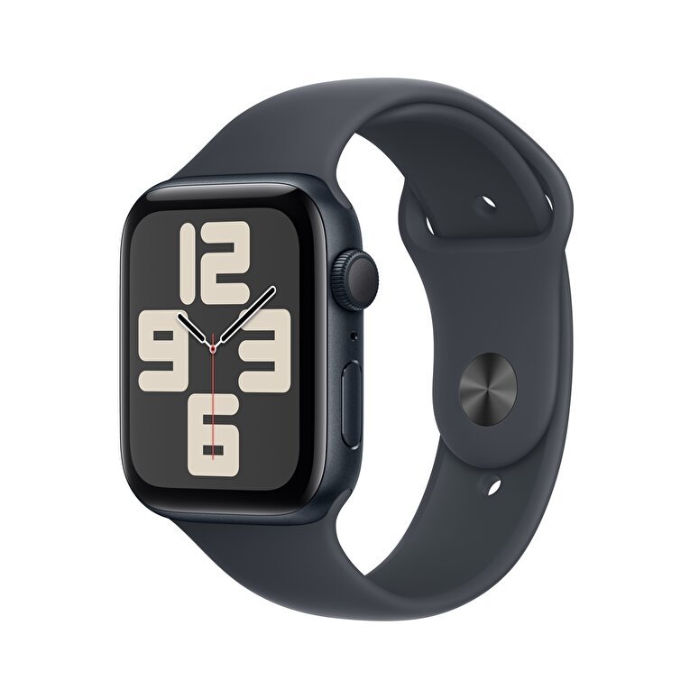 Apple Watch SE GPS 40mm Gece Yarısı Alüminyum Kasa  Gece Yarısı Spor Kordon - M/L  MXE93TU/A