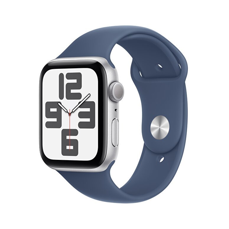 Apple Watch SE GPS 40mm Gümüş Rengi Alüminyum Kasa  Kot Rengi Spor Kordon - S/M  MXEC3TU/A